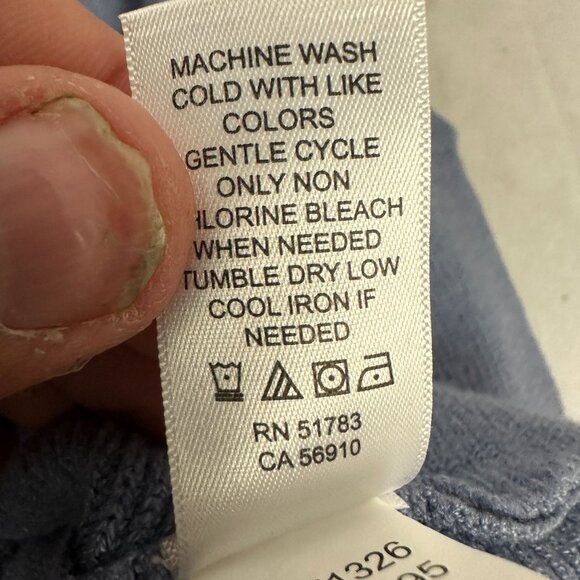 Maurices Blue Textured Oversized Knit Top Womens Size Small Lightweight - Picture 6 of 7